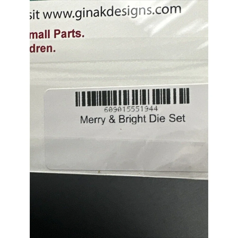 Gina K designs Merry And Bright Dies  For Photopolymer Stamps